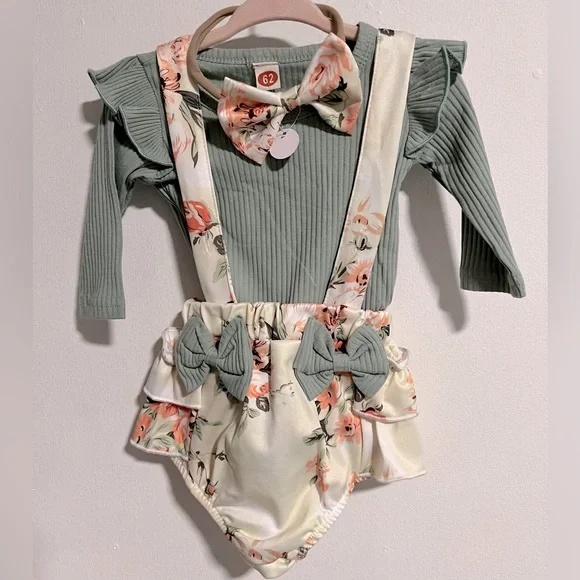 Floral Suspenders Set - Picture 5 of 6